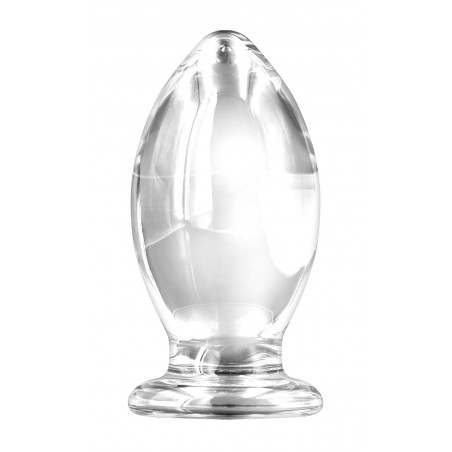 Plug Bishop Glass Transparent - Grande Largeur - Verre Thermo Réactif - Chaud / Froid - Waterproof - 12 cm / Ø 6,7 Cm - Renegade