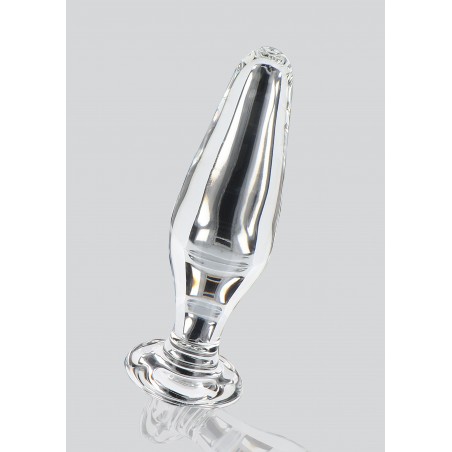 Plug Star Sparkler Transparent - Verre Thermo Réactif - Chaud / Froid - Waterproof - 11 cm / Ø 3,5 Cm - ToyJoy