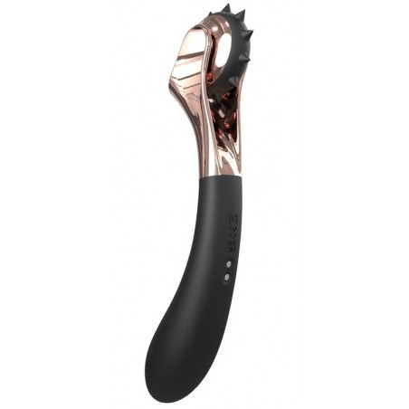 Roue A Picots Vibrante et Vibromasseur Vibro Roll It - Rechargeable - 12 Cm / Ø 3,4 Cm - Kinhgear