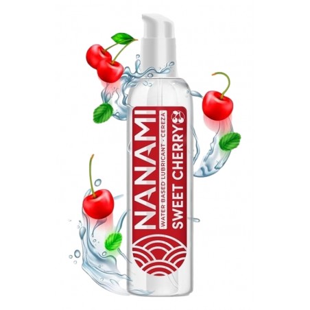 Lubrifiant A Base D'Eau Sweet Cherry - Comestible - Goût Cerise - 150 Ml - Nanami