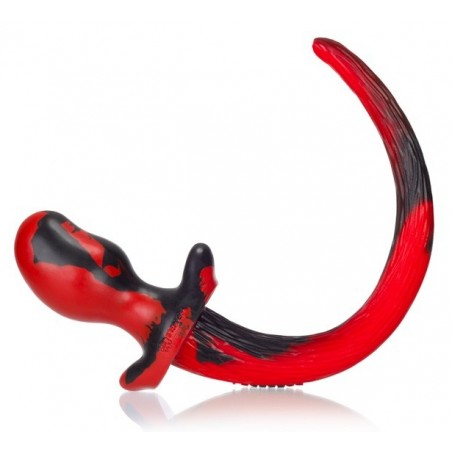 Plug Puppy Tail Beagle Rouge De Luxe - Avec Queue De Chien De 30 Cm - Dog Training - 9,5 Cm / Ø 5 Cm - Oxballs