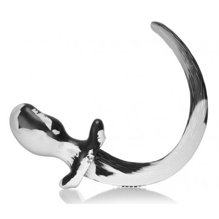 Plug Puppy Tail Bulldog Transparent De Luxe - Avec Queue De Chien De 35,5 Cm - Dog Training - 11,5 Cm / Ø 6 Cm - Oxballs