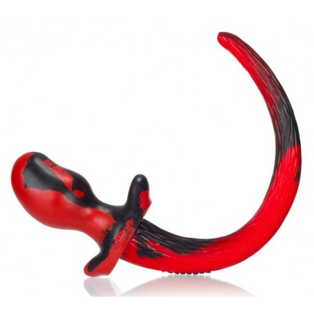 Plug Puppy Mastiff Rouge De Luxe - Avec Queue De Chien De 35 Cm - Dog Training - 12 Cm / Ø 7 Cm - Oxballs