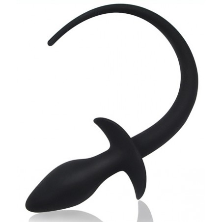 Plug Avec Queue De Chien Noir De 21 Cm - Dog Training - 7,5 Cm / Ø 3,1 Cm - Kinky Puppy