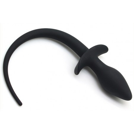 Plug Avec Queue De Chien Noir De 21 Cm - Dog Training - 7,5 Cm / Ø 3,1 Cm - Kinky Puppy