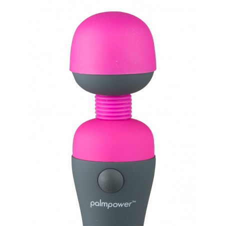 Stimulateur clitoridien - Wand Palm Power Rose Et Noir - Sur Secteur - 19 cm / Ø 3,9 cm - Swan Vibes