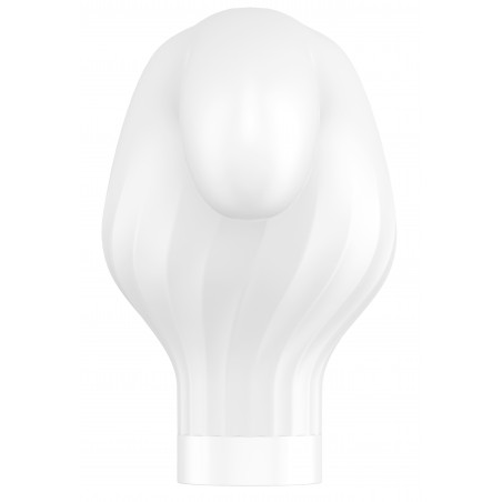 Vibromasseur Ou Wand XXL - Wand-er Blanc - 2 Embouts Interchangeables - Connecté - Waterproof - Rechargeable - 33 cm - Satisfyer