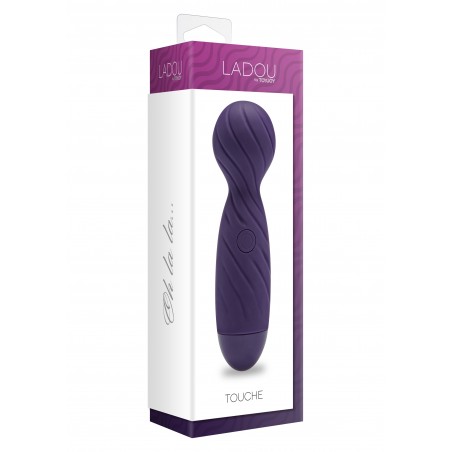 Stimulateur clitoridien - Wand Touche - Violet - Tête Flexible - Waterproof - 19 cm / Ø 5,8 cm - ToyJoy