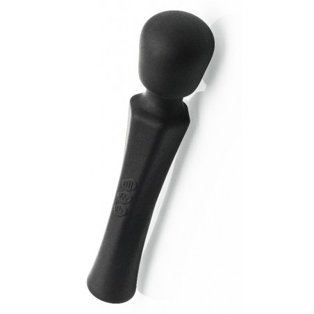 Stimulateur clitoridien - Wand Rocky Thunder - Noir - Waterproof - Rechargeable - 21 cm / Ø 4,3 cm - Zenn