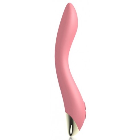 Vibromasseur Point G Ou Clitoridien - G-Spot Flamingo Rose - Incurvé - Waterproof - Rechargeable - 17 cm / Ø 3,5 cm - Generique