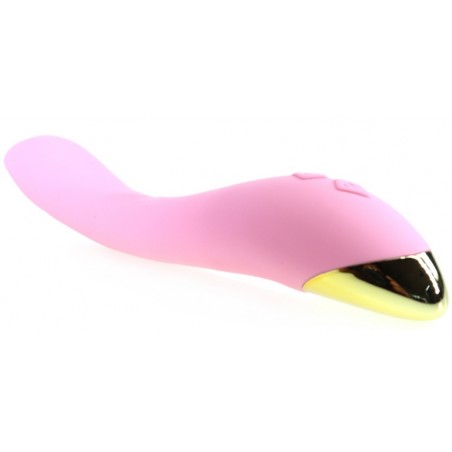 Vibromasseur Point G Ou Clitoridien - G-Spot Flamingo Rose - Incurvé - Waterproof - Rechargeable - 17 cm / Ø 3,5 cm - Generique