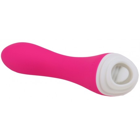 Vibromasseur Ou Langue Vibrante - Licky Fuchsia - Polyvalent - Waterproof - Rechargeable - 20 cm / Ø 3,6 cm - Generique