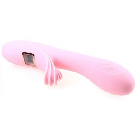 Rabbit Chauffant Lilo Heat Rose - Vibromasseur/Stimulateur Clitoridien - Etanche - Rechargeable - 23 cm / Ø 3,7 cm - Generique