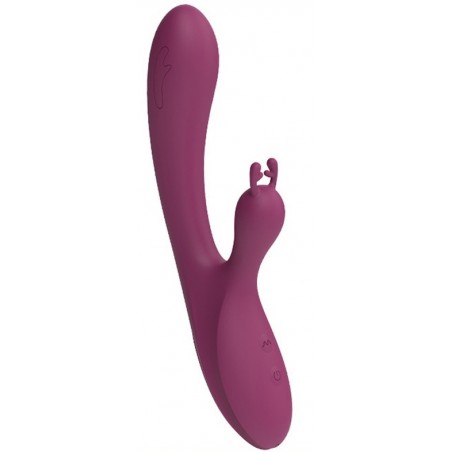 Rabbit - Deer Jack Bordeaux - Waterproof - Rechargeable - 13 cm / Ø 3,6 cm - Generique
