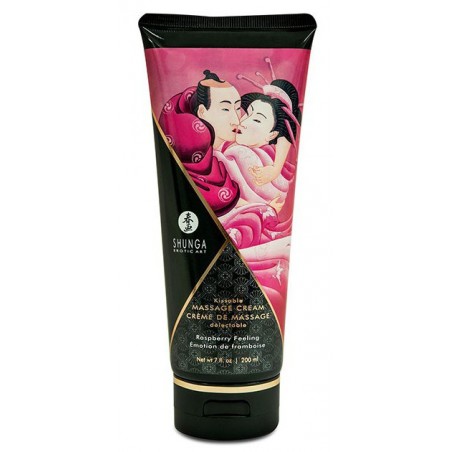 Crème De Massage Comestible - Emotion Framboise - 200 Ml - Shunga