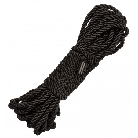 Corde Bondage Boundless - Shibari - Soumission Et BDSM - Coton Et Polyester Noir - 10 M - Calexotics
