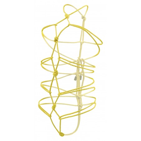 Corde Bondage Boundless - Shibari - Soumission Et BDSM - Coton Et Polyester Jaune Doré - 10 M - Calexotics