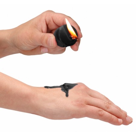 4 Bougies BDSM Parfumées - Teasing Candle Mix scent - Basse Température - Noir/Rouge/Violet/Bleu - 4,2 cm / Ø 3,5 cm - Ouch