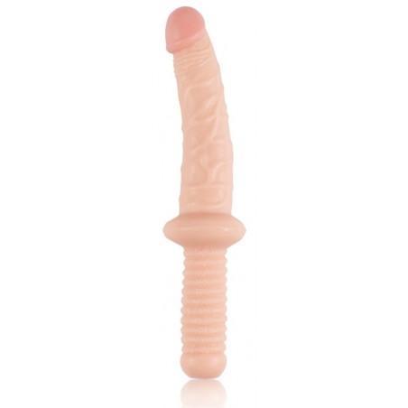 Gode Réaliste Avec Poignée - Rogue - 19 cm / Ø De 4 cm A 4,5 cm - Chair - NMC