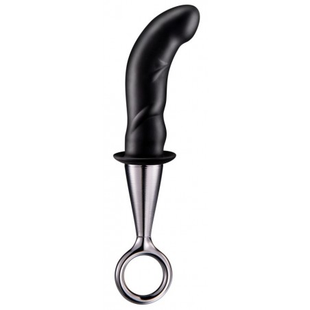 Stimulateur de Prostate - Plug Anal Prostate In - Incurvé Et Texturé - 10 cm / Ø 2,7 cm - Noir - NMC