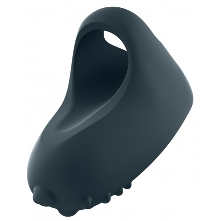 Doigt Vibrant Magic Finger - Stimulateur Clitoridien A Picots Noir - Waterproof - Rechargeable - 5 cm / 2 cm - Dorcel