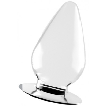 Plug Anal A Ventouse - Flawless Transparent - Forme Conique - Flexible - 11,5 cm / Ø 6 cm - Lovetoy