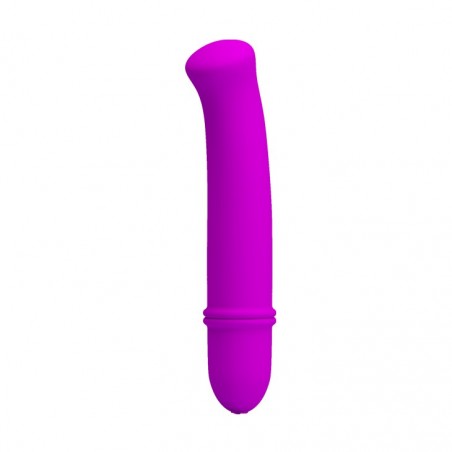 Stimulateur Clitoridien Compact - Antony Violet - Tête Plate - Waterproof - 12 cm / Ø 2 cm - Pretty Love