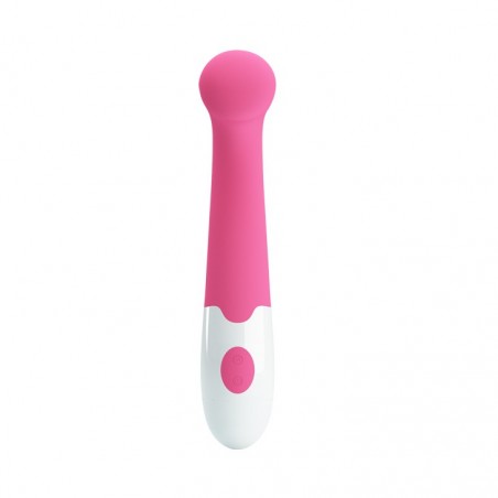 Vibromasseur Ou Stimulateur - Charles Fushia - Tête Plate - Waterproof - 17,2 cm / Ø 3 cm - Pretty Love