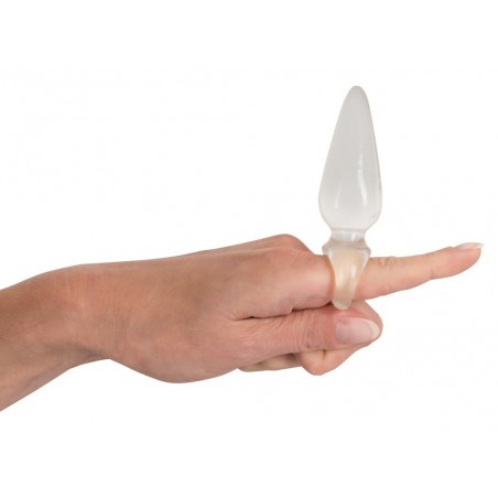 Plug Anal - Finger Transparent - Anneau De Doigt - Forme Conique - Tête Pointue - Waterproof - 7 cm / Ø 2,5 cm - You2Toys