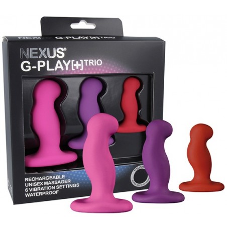 Coffret G-Play - 3 Plugs Anaux Ou Stimulateurs De Prostate -  De 6 cm A 8 cm / Ø De 3 cm A 4 cm - Nexus