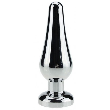 Plug Bijou Anal XL - Rosebud Thermo-Réactif - Strass Transparent - 11,5 cm / Ø 4,2 cm - Generique