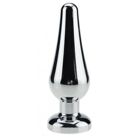 Plug Bijou Anal Médium - Rosebud Thermo-Réactif - Strass Transparent - 10 cm / Ø 3,5 cm - Generique