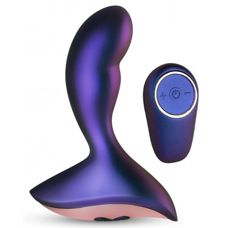 Plug Anal Vibrant - Intergalactic - Télécommandé - Waterproof - Rechargeable - 8,5 cm / Ø 3,2 cm - Violet Métallisé - Hueman