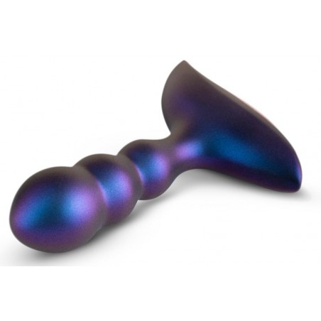 Plug Anal Vibrant Interstellar 3 Boules - Télécommandé - Waterproof - Rechargeable - 8,5 cm / Ø 3 cm - Violet Métallisé - Hueman