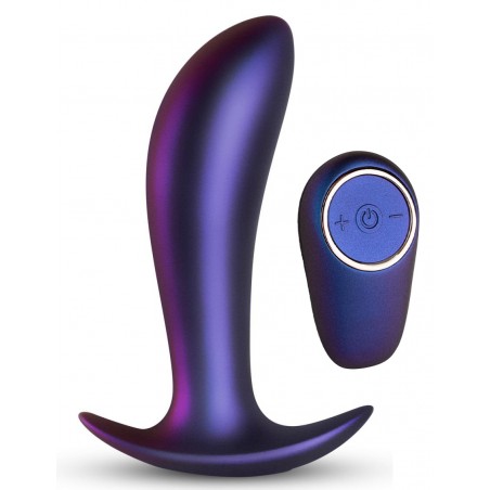 Plug Anal Vibrant Uranus Violet - Télécommandé - Waterproof - Rechargeable - 10,5 cm / Ø 3,2 cm - Violet Métallisé - Hueman