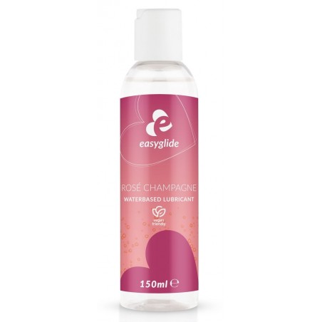 Lubrifiant A Base D'Eau Comestible - Goût Champagne Rosé - Flacon 150 Ml - Easy Glide