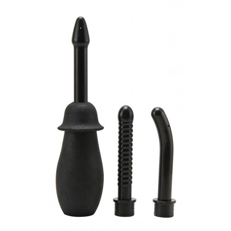 Poire De Lavement Et Plaisir Anal Ou Vaginal - 135 ml - 3 Embouts Interchangeables - 9 cm / Ø 1,5 cm - Seven Creation