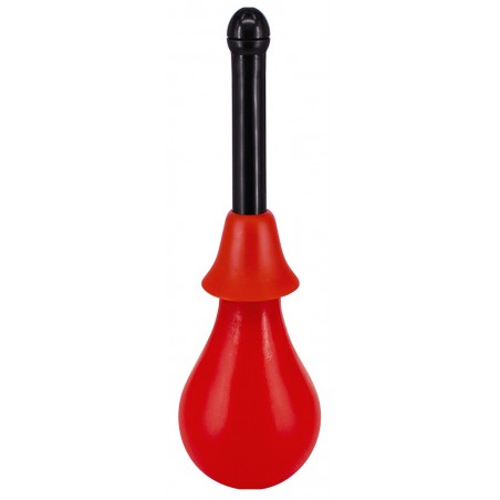 Poire De Lavement Anal Whirling Spray Rouge - 200 Ml - Embout A Trous - 8 cm / Ø 2 cm - Seven Creation
