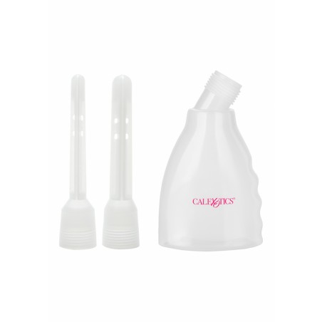 Poire De Lavement Anal Ultimate Douche Transparente - 160 Ml - 2 Embouts A Trous - 9 cm / Ø 1 cm Et 2 cm - Seven Creation