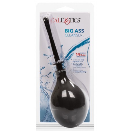 Poire De Lavement Anal Big Ass Noir - 420 Ml - Embout A Trous - 12 cm / Ø 1,2 cm - Seven Creation