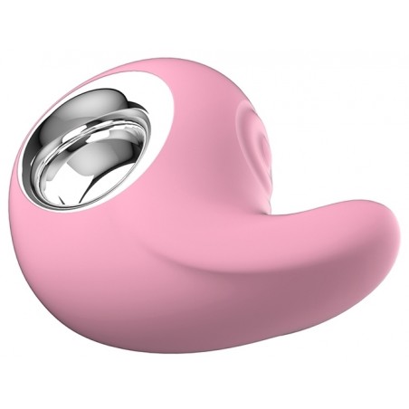 Stimulateur clitoridien A Tapotements Et Vibrations - Comma Rose - Waterproof - Rechargeable - 10 cm / 7 cm - Chisa Novelties