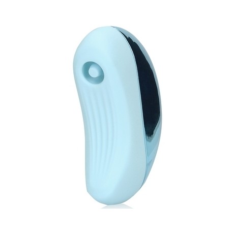 Stimulateur clitoridien A Air Pulsé + Vibrations - Wavie Bleu Et Noir - Rechargeable - 8,5 cm /6,5 cm - Loveline