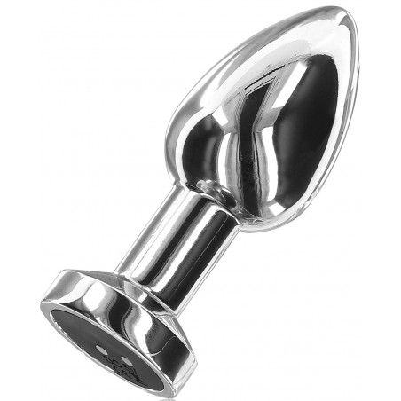 Plug Anal Vibrant Taille M - The Glider - Thermo-Réactif - Waterproof - Rechargeable - 7,4 cm / Ø 3,4 cm - Buttocks Toyjoy