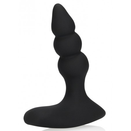 Stimulateur De Prostate - Beaded Touch Noir - 3 Boules - Télécommandé - Rechargeable - 9,5 cm / Ø De 2,3 A 3 cm - Loveline