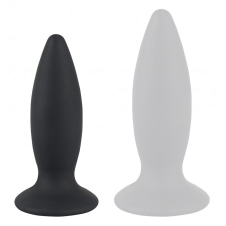 Plug Anal Vibrant Pineconik S - Silicone Noir - Forme Lisse - Rechargeable - 10 cm / Ø 3,3 cm - Black Velvets