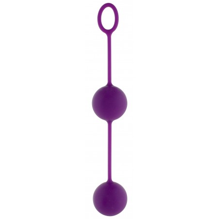 Boules de Geisha - Rock & Rolls - 67 Grammes - Silicone Violet - 18 cm/ Ø 3,5 cm - ToyJoy