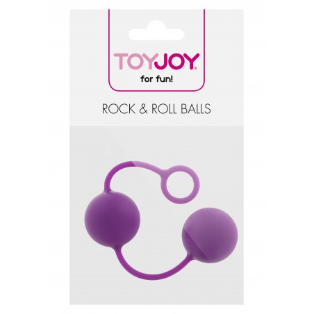 Boules de Geisha - Rock & Rolls - 67 Grammes - Silicone Violet - 18 cm/ Ø 3,5 cm - ToyJoy