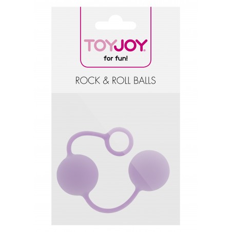 Boules de Geisha - Rock & Rolls - 67 Grammes - Silicone Mauve - 18 cm/ Ø 3,5 cm - ToyJoy