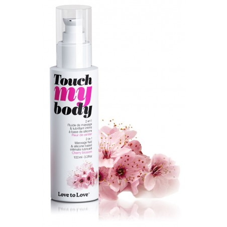 Massage + Lubrifiant Touch My Body Fleur de Cerisier - 100 ml
