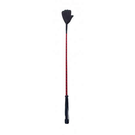 Cravache Hand Crop En Forme De Main - Cuir Noir - Avec Dragonne - 70 Cm - Devil Sticks